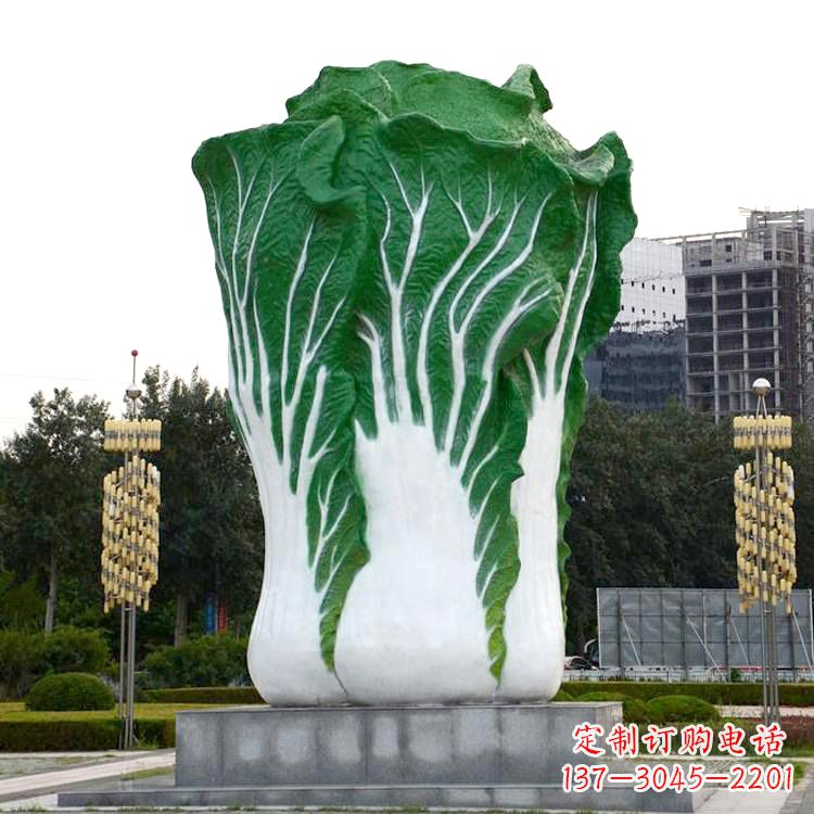 广东白菜雕塑-公园园林仿真植物景观