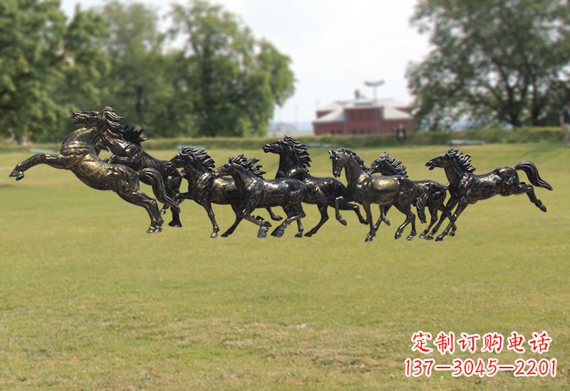 广东马群铜雕经典珍藏