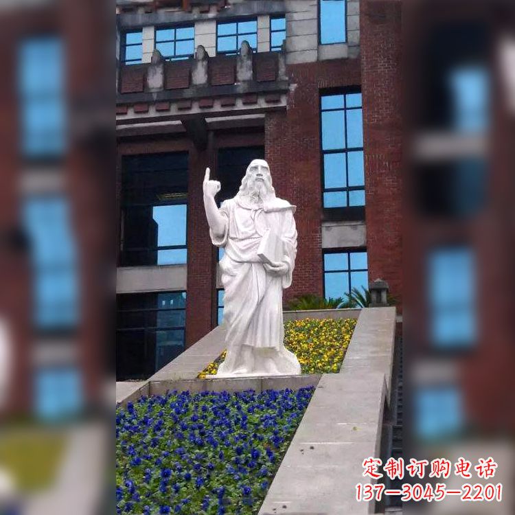 广东柏拉图精美石雕像，传承哲学大师的精神