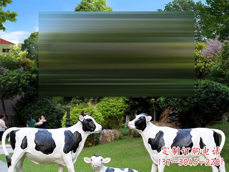 广东玻璃钢仿真奶牛