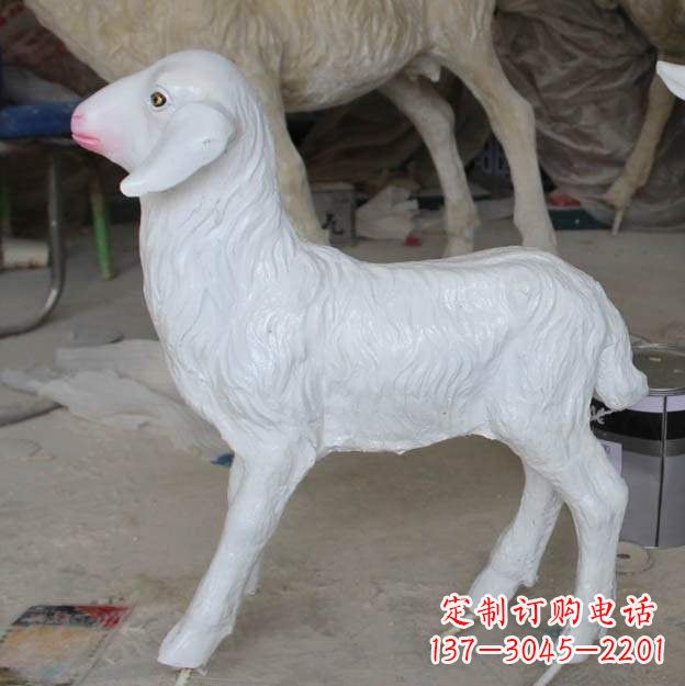 广东玻璃钢仿真小羊