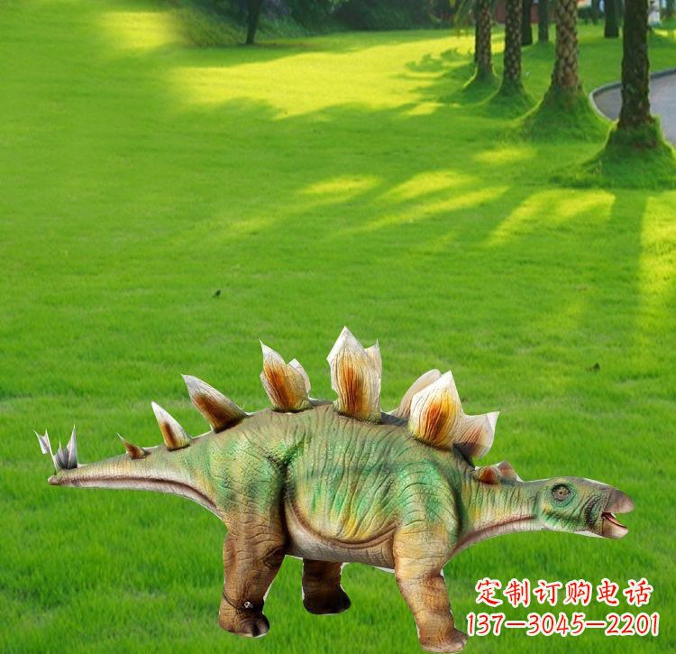 广东玻璃钢棘背龙仿真恐龙雕塑