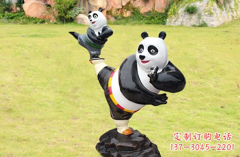 广东玻璃钢卡通功夫熊猫