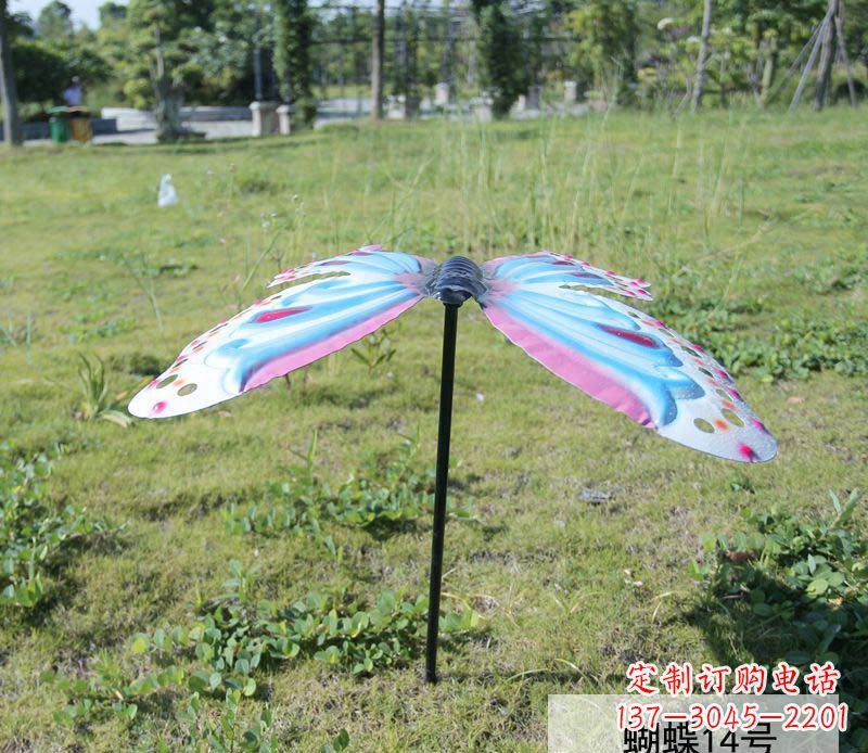 广东不锈钢彩色蝴蝶雕塑艺术之美