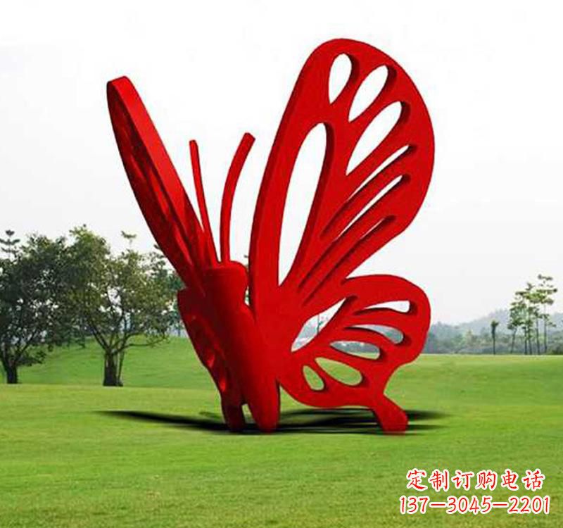 广东不锈钢草坪蝴蝶雕塑