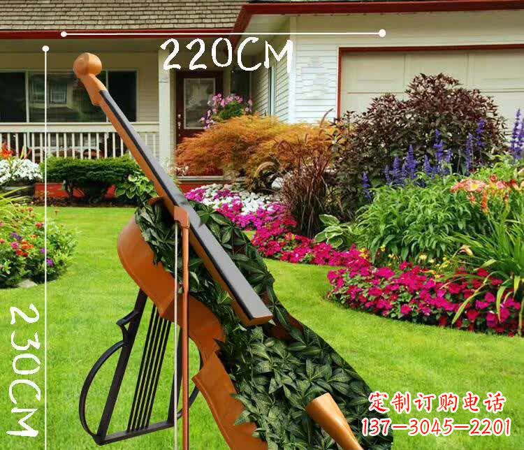 广东不锈钢抽象大提琴雕塑1