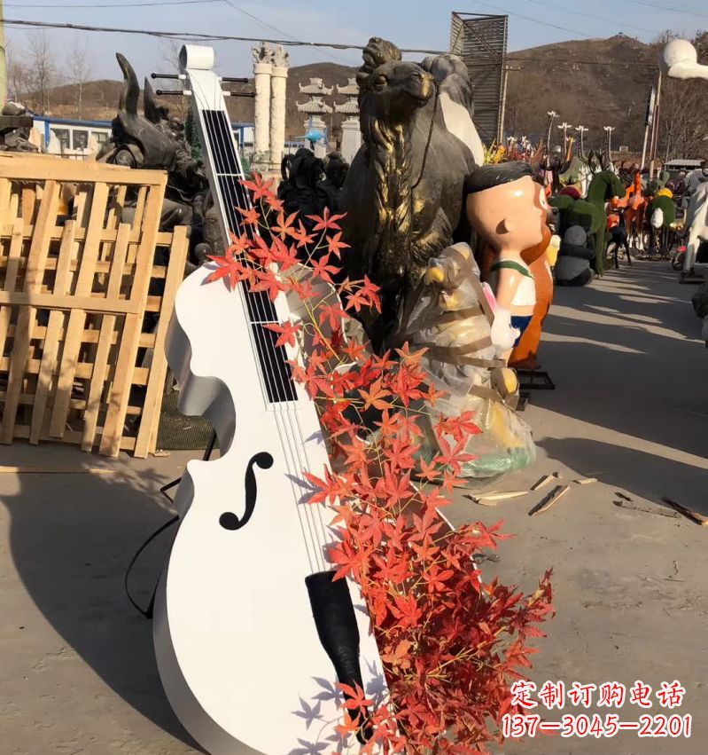 广东不锈钢抽象大提琴雕塑12
