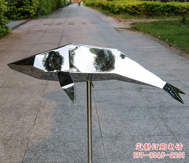 广东不锈钢海豚雕塑令人惊叹的精致艺术品
