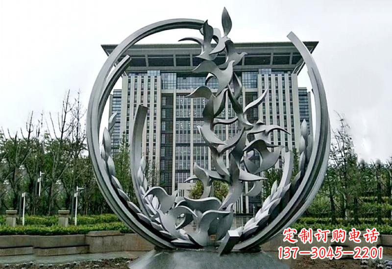 广东不锈钢和平鸽雕塑
