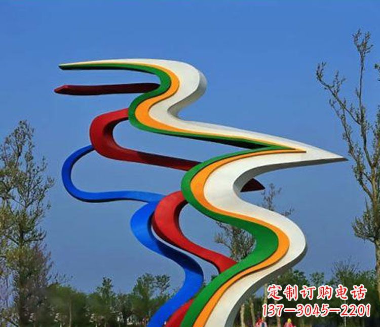 广东不锈钢抽象喷绘飘带