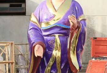 广东玻璃钢宗教庙宇彩绘八仙神像