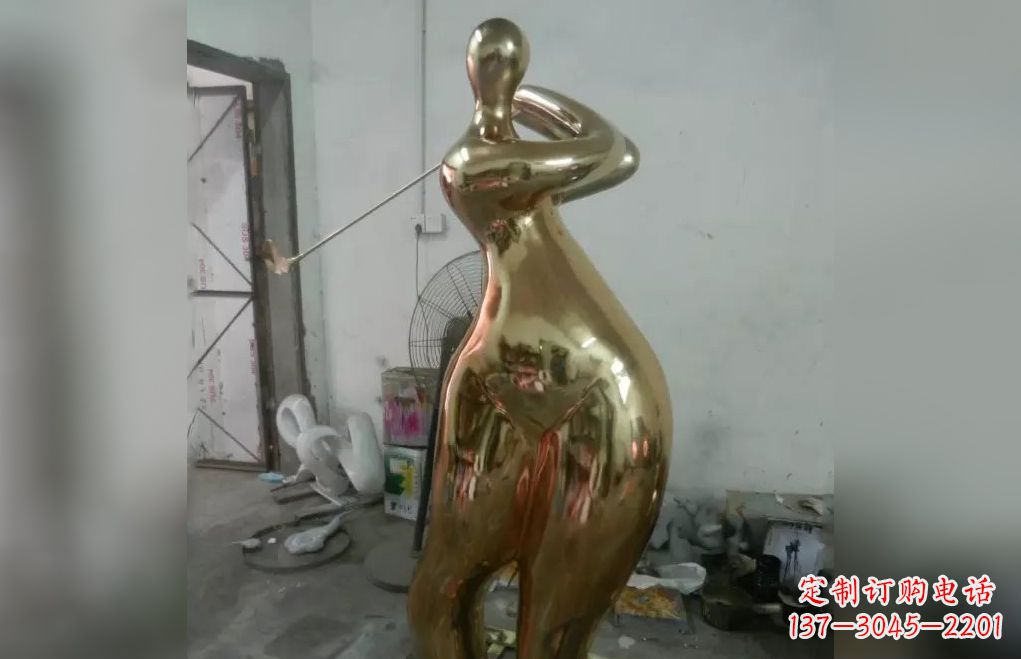 广东不锈钢高尔夫雕塑艺术的精美表现