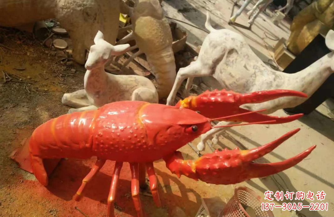 广东不锈钢大龙虾雕塑1