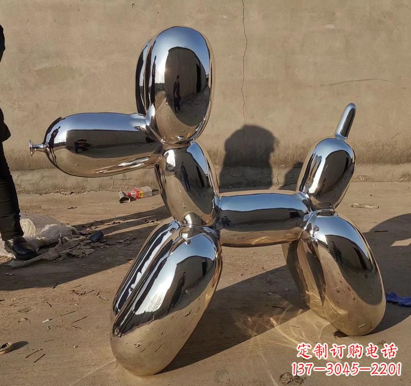 广东不锈钢电镀动物狗雕塑