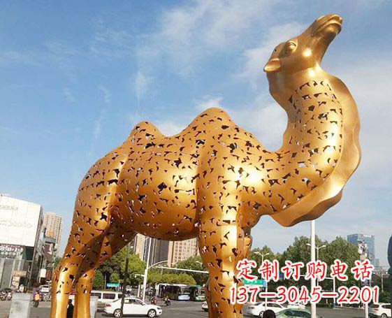 广东不锈钢锻造骆驼雕塑