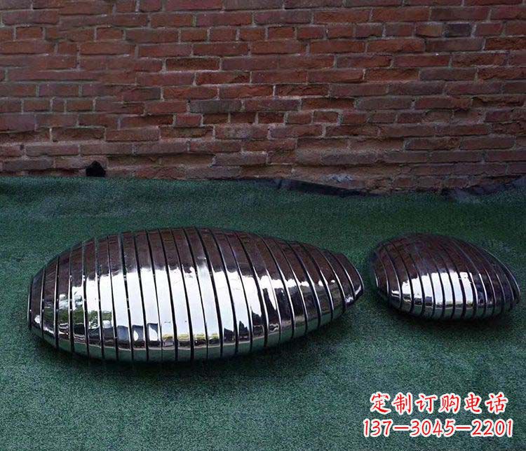 广东不锈钢鹅卵石雕塑1