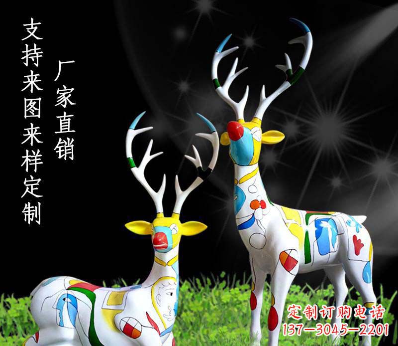 广东不锈钢动物雕塑——小鹿
