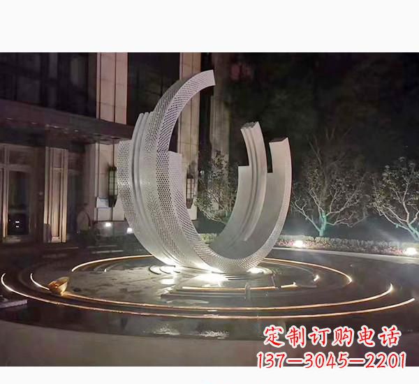 广东不锈钢广场喷泉雕塑精美的艺术珍品