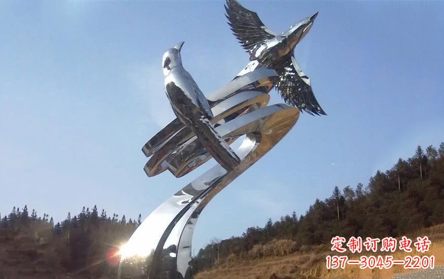 广东不锈钢和谐动物雕塑