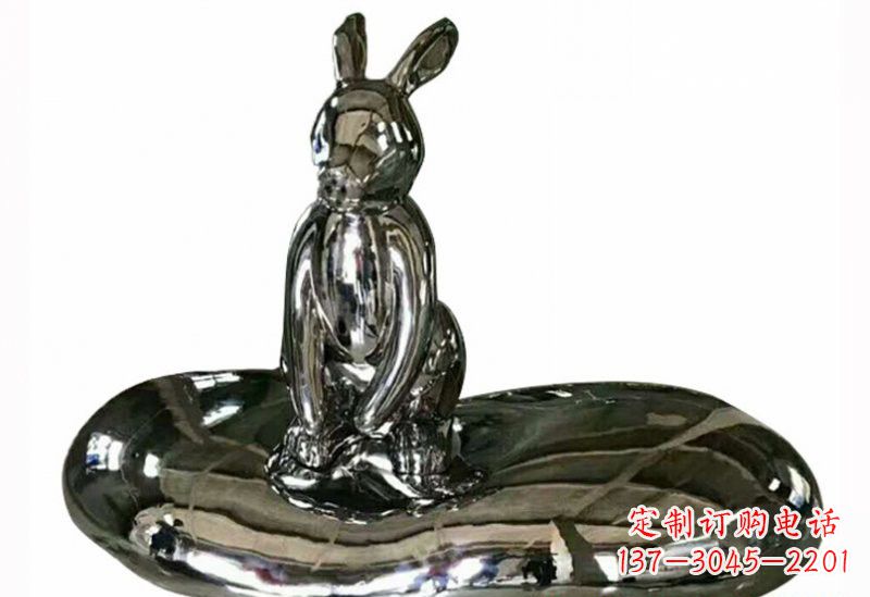 广东不锈钢兔子雕塑