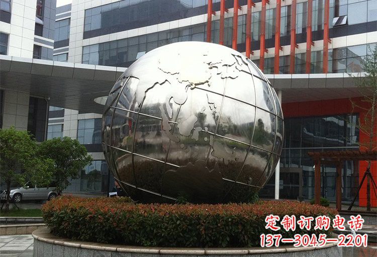 广东不锈钢企业地球雕塑