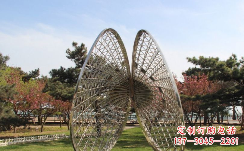 广东不锈钢扇贝公园景观雕塑