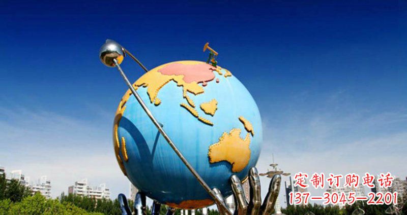 广东不锈钢地球雕塑一个充满环保意义的艺术品