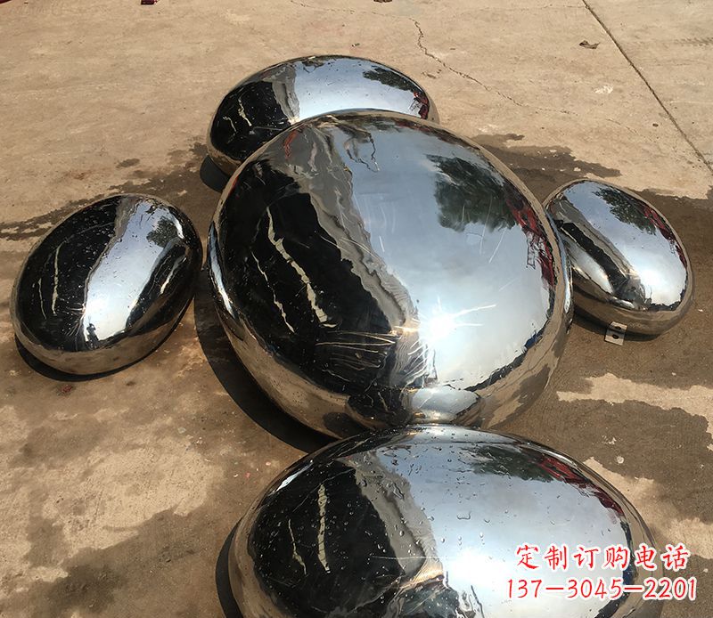 广东不锈钢水滴抽象雕塑