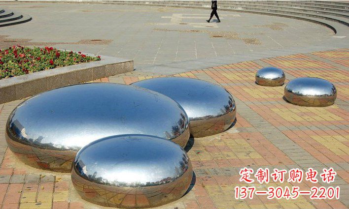 广东不锈钢水滴雕塑 (2)