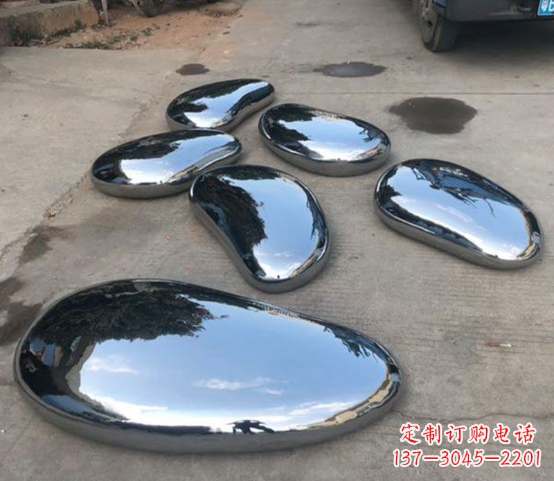 广东不锈钢水滴公园雕塑