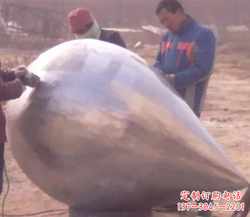 广东不锈钢水滴广场雕塑