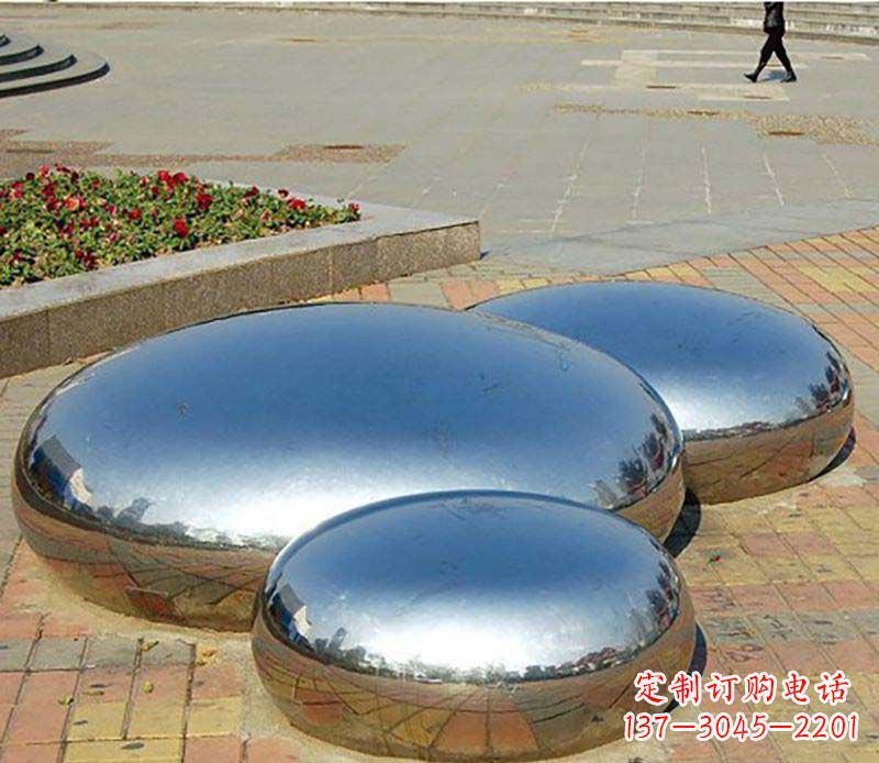 广东不锈钢水滴校园雕塑