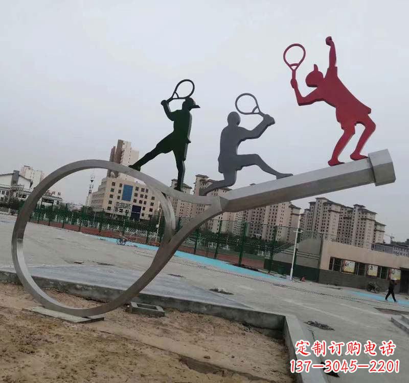 广东不锈钢羽毛球雕塑