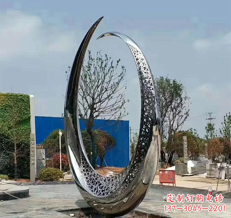 广东不锈钢圆环创意雕塑