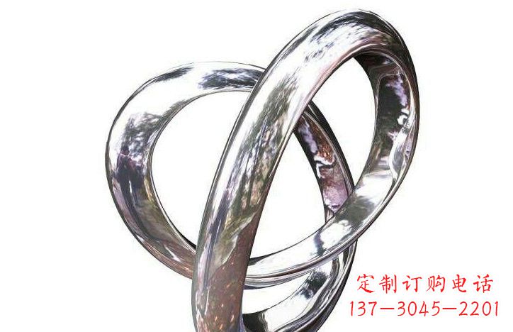 广东不锈钢圆环雕塑222