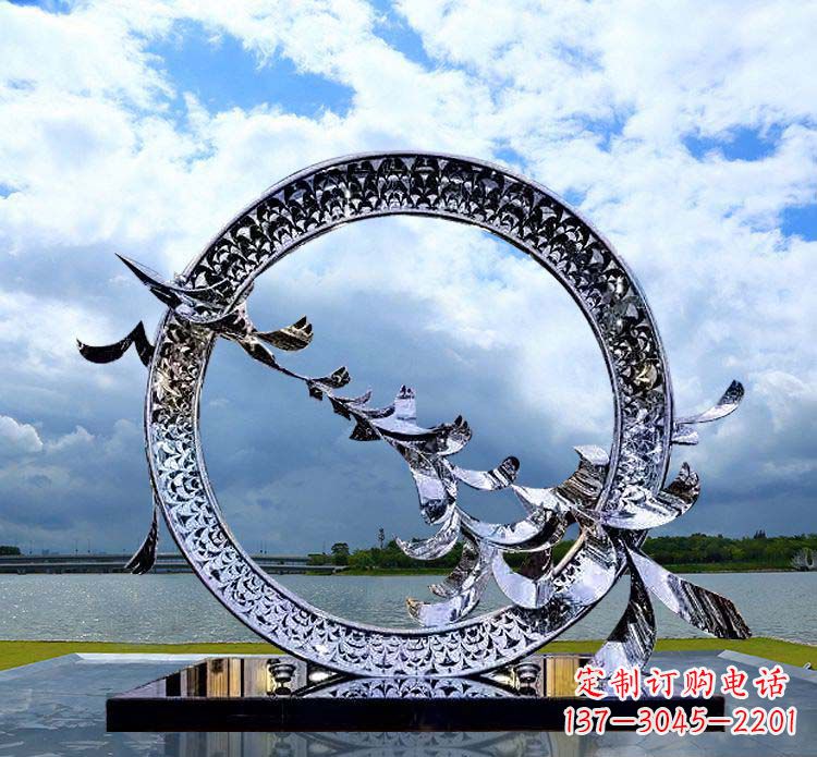 广东抽象不锈钢大雁雕塑