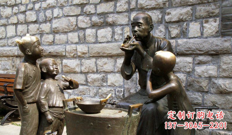 广东糖果街的精美雕塑