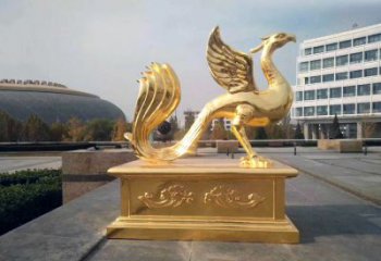 广东城市广场的朱雀雕塑