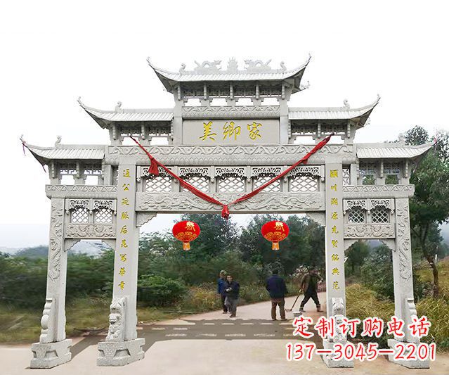 广东牌坊雕塑珍贵的传统文化