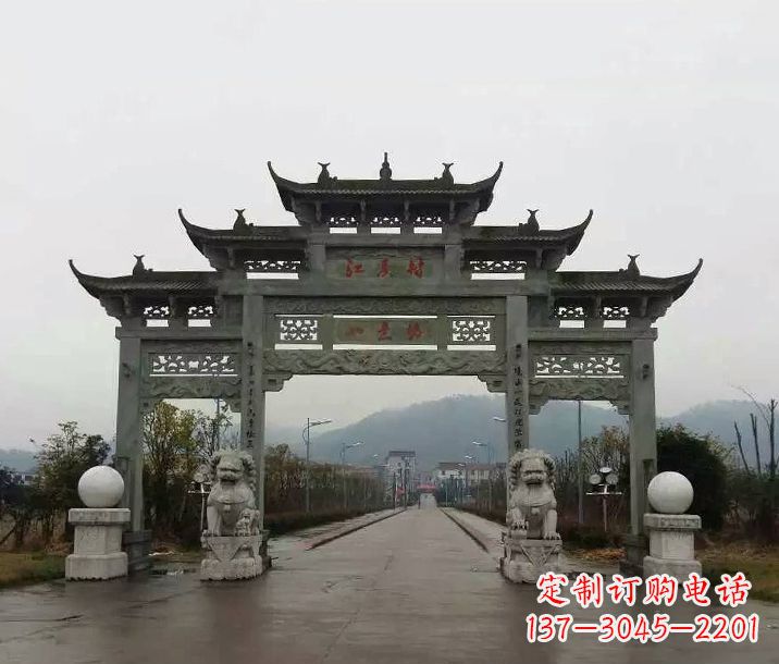 广东牌坊石雕传承民间文化