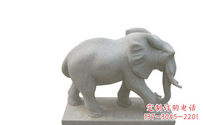 广东大象雕塑大理石大象公园的精美艺术
