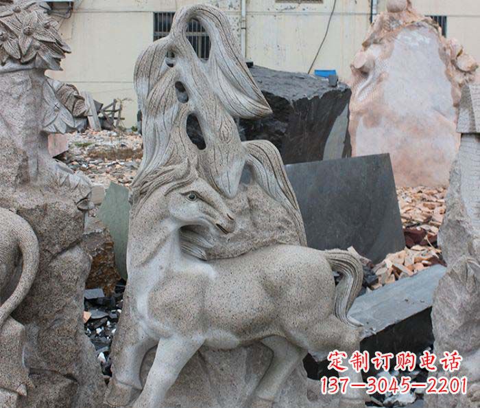 广东大理石动物雕塑丰富多彩的艺术品