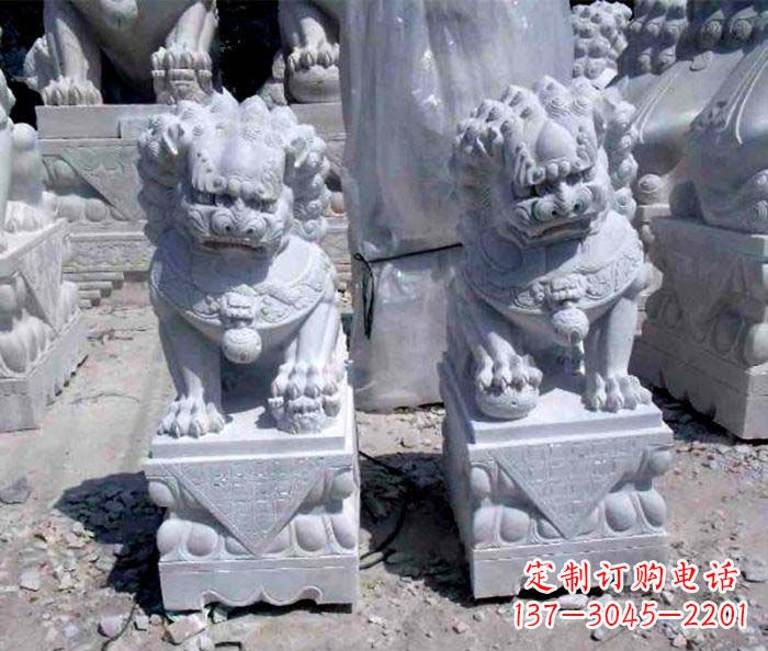 广东大理石仿古石狮子