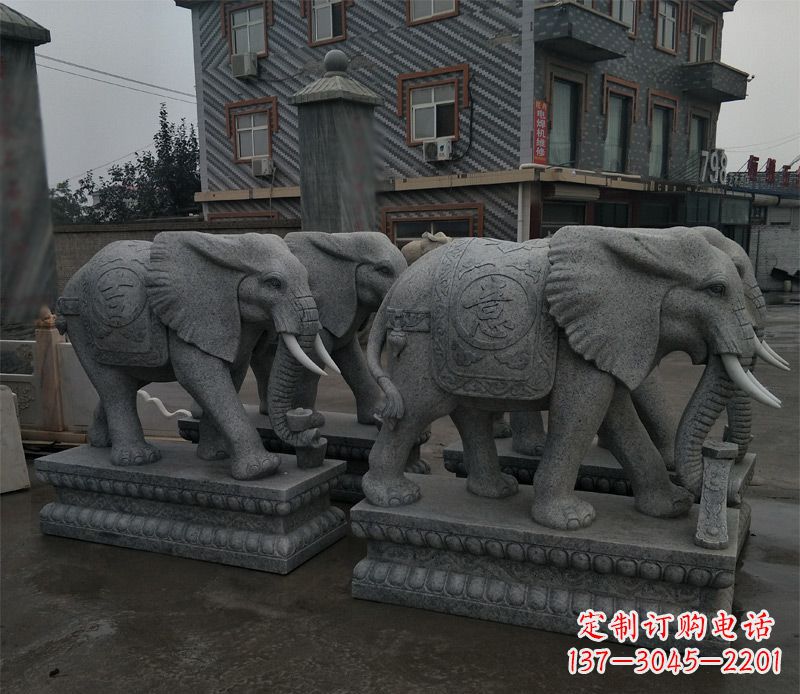 广东唯美雕刻大象雕塑