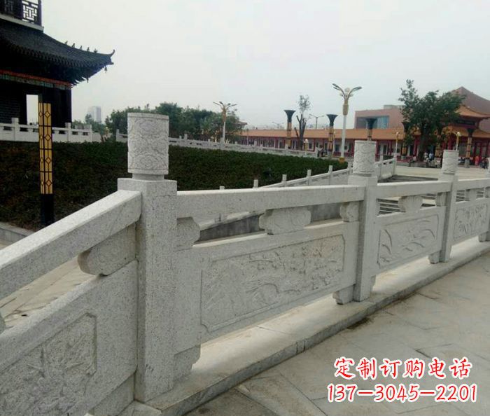 广东大理石景区栏板石雕_1