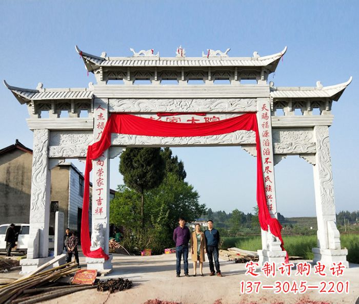 广东大理石景区石雕牌坊 (5)