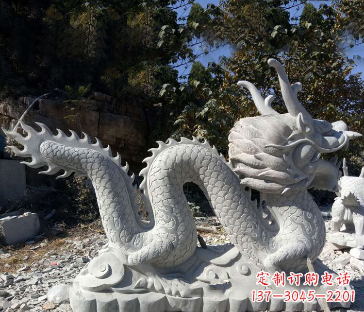 广东大理石龙雕塑