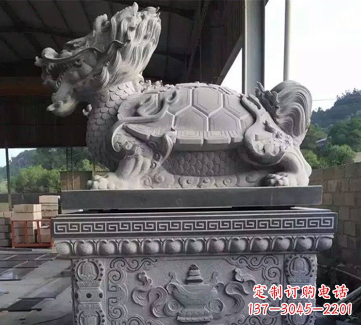 广东大理石龙龟石雕