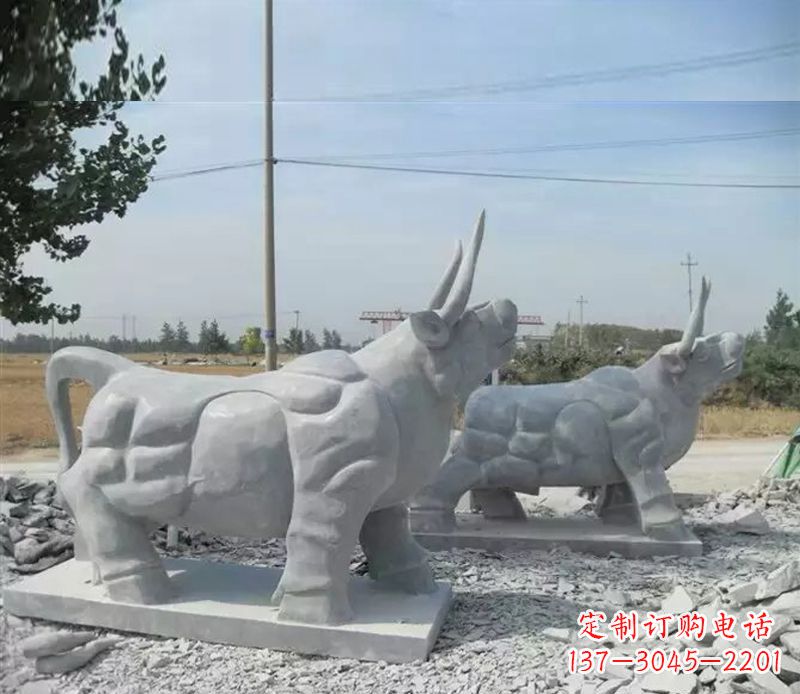 广东大理石牛雕塑