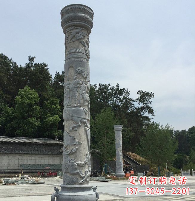 广东大理石盘龙柱